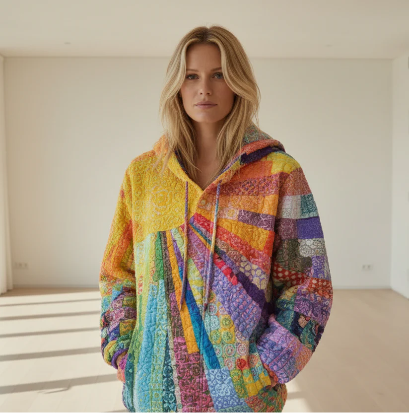 Sorienna - Buzo patchwork de tacto suave